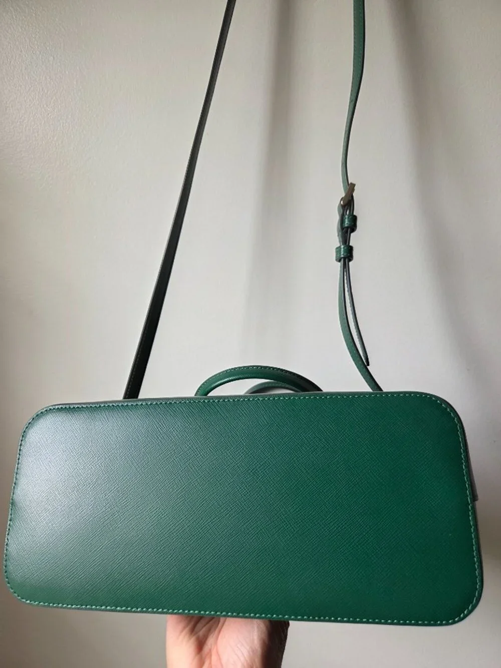 EUC LIKE NEW! KATE SPADE GREEN LEATHER SATCHEL MEDIUM